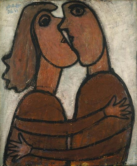 The Little Kiss by Jean Dubuffet, 1943